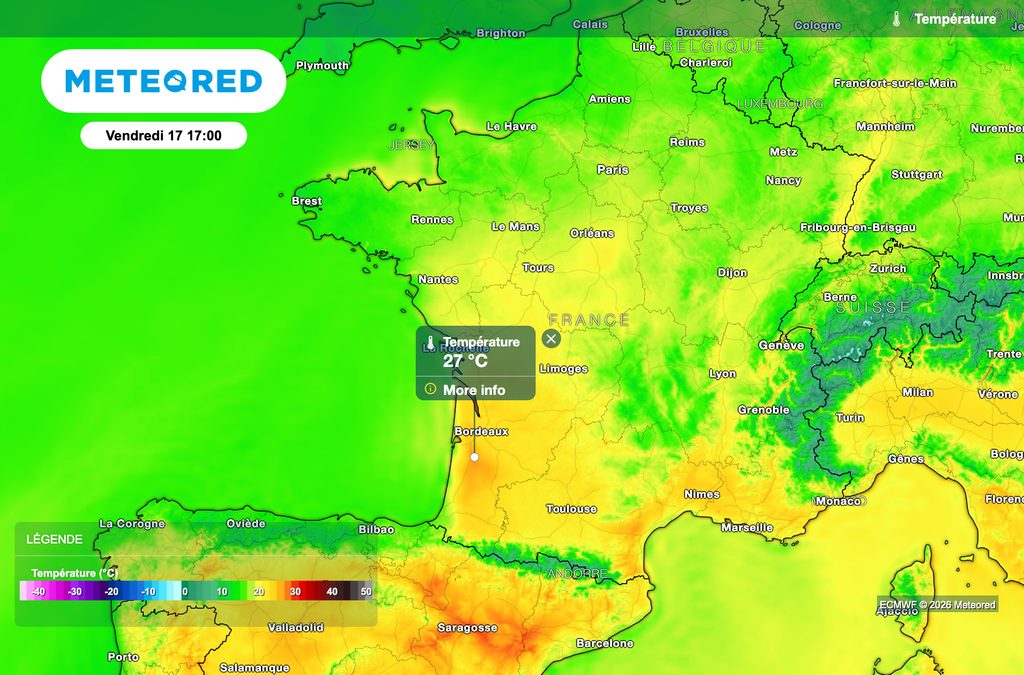 Chaleur estivale vendredi dans le sud-ouest de la France !