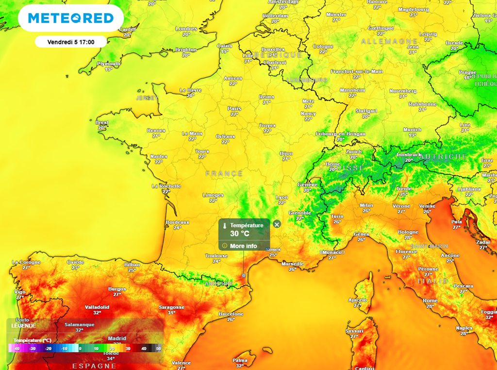 En fin de semaine, l'ambiance redeviendra estivale par le sud du pays.