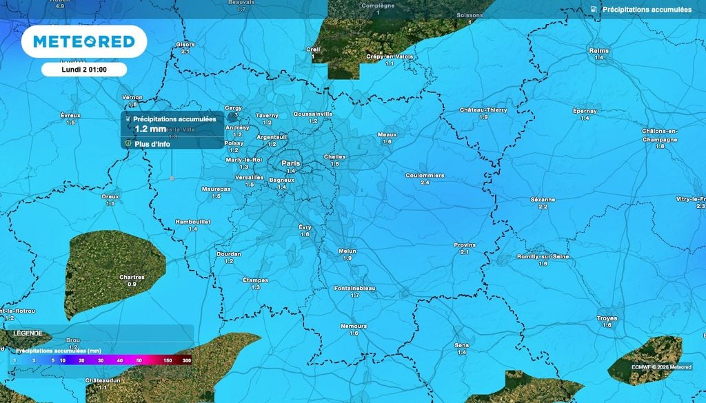 Les quantités de pluie s'annoncent dérisoires en Île-de-France ! Les quantités de pluie s'annoncent dérisoires en Île-de-France !