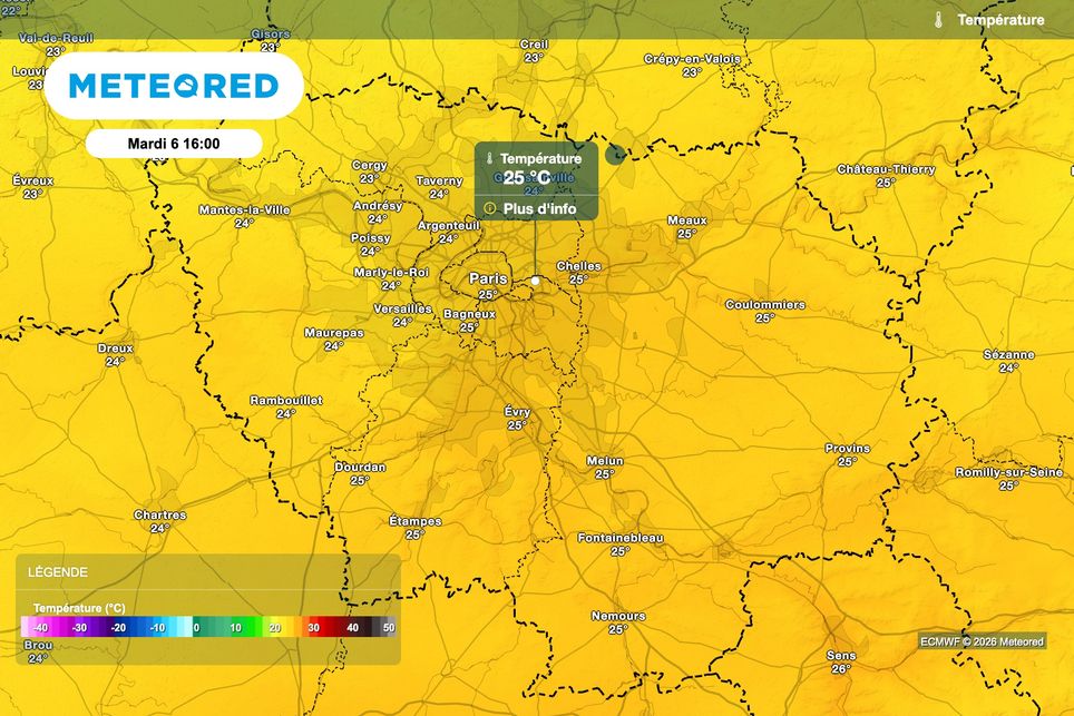 Encore plus de 25 degrés ce mardi après-midi !