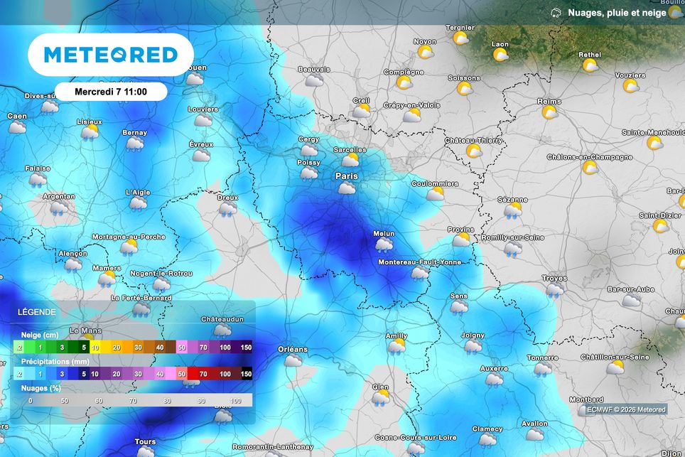 Retour de la pluie ce mercredi matin en région parisienne !