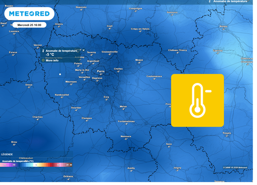 M&eacute;t&eacute;o &agrave; Paris : l'hiver va faire son retour la semaine prochaine, voici le jour exact ! Consultez les tendances Meteored