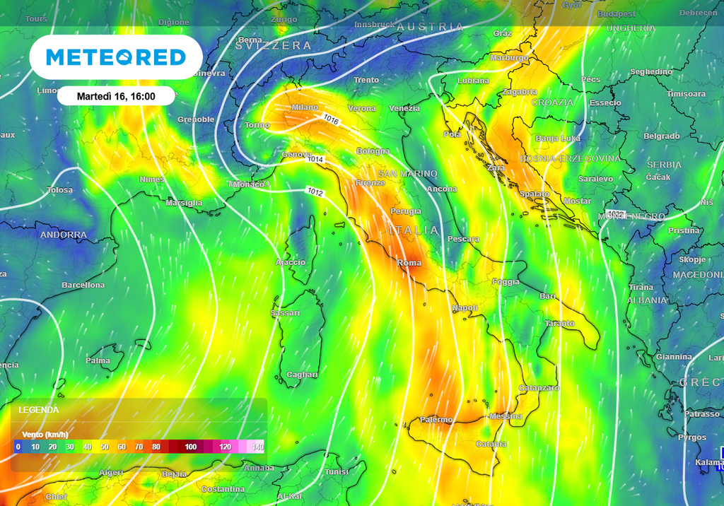 Venti in libera atmosfera previsti per martedì 16 dicembre. Finisce il dominio anticiclonico. Venti in libera atmosfera previsti per martedì 16 dicembre. Finisce il dominio anticiclonico.