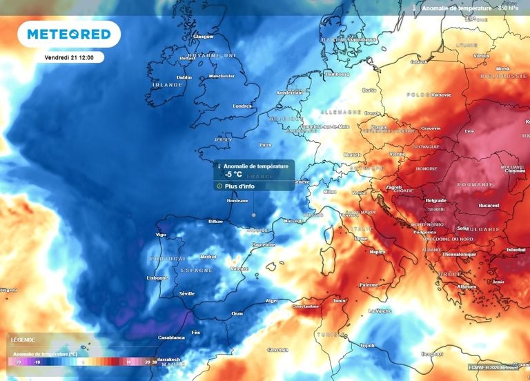 M&eacute;t&eacute;o : apr&egrave;s 70 jours plus chauds que la normale en France, la fra&icirc;cheur va faire son grand retour ce vendredi