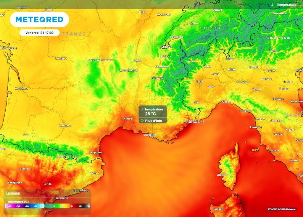 Il fera parfois moins de 30°C en Méditerranée ce vendredi, un fait inédit depuis la mi-juin ! Il fera parfois moins de 30°C en Méditerranée ce vendredi, un fait inédit depuis la mi-juin !