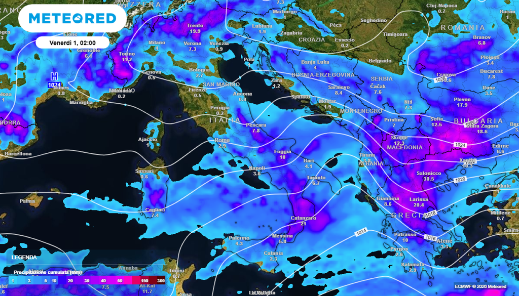 Questa situazione potrebbe prolungarsi fino alla giornata del 1° maggio, poi farà seguito un miglioramento, seguito da un nuovo aumento delle temperature.