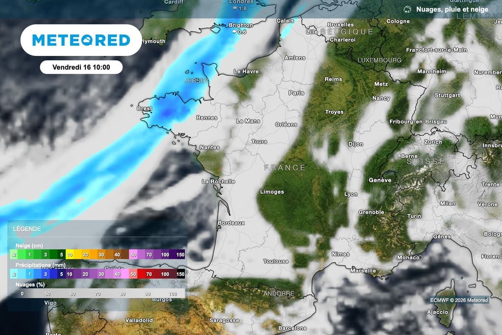 Arrivée d'une perturbation vendredi dans le Nord-Ouest de la France ! Arrivée d'une perturbation vendredi dans le Nord-Ouest de la France !
