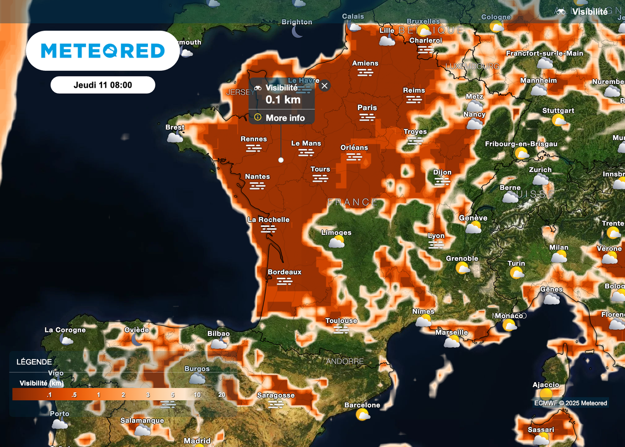 Météo : brouillards et nuages bas demain matin dans de nombreuses ...