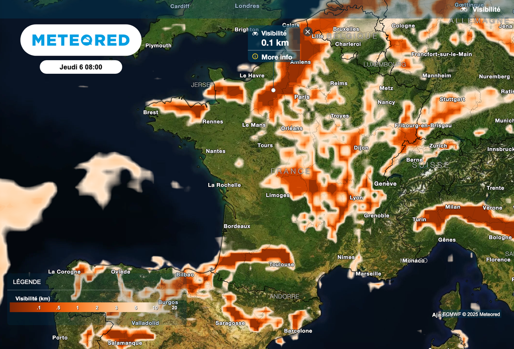 Nombreuses grisailles matinales ce matin sur la France. Nombreuses grisailles matinales ce matin sur la France.