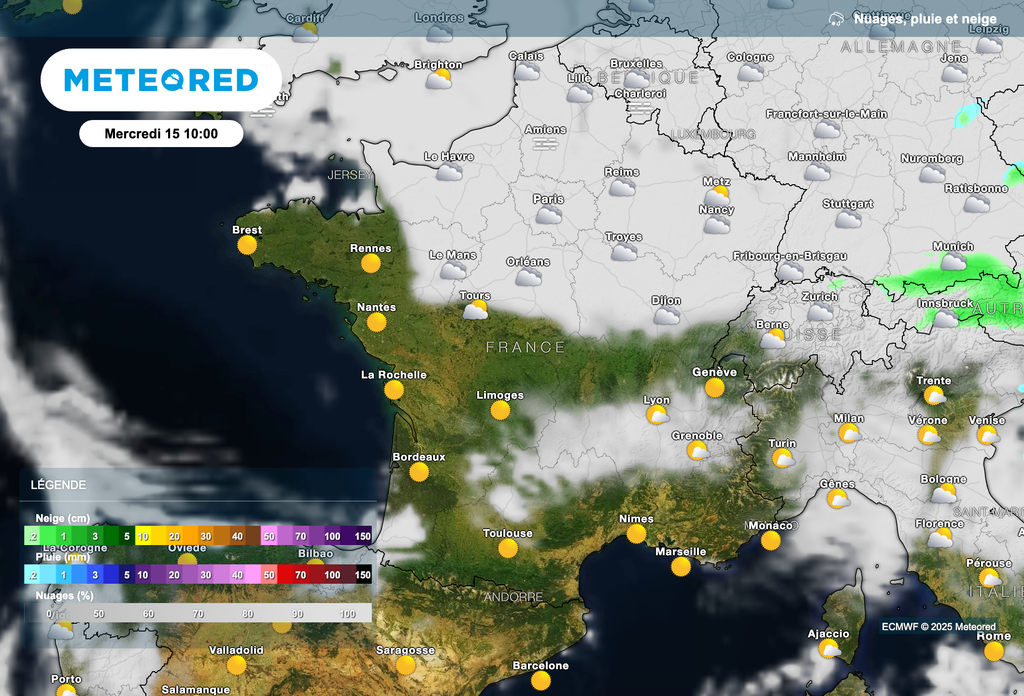 Quelques bruines ce matin dans le nord-est de la France. Attention aux chaussées glissantes !