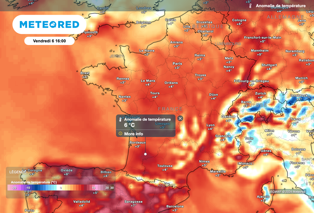 Une très grande douceur concerne la France ce vendredi après-midi.