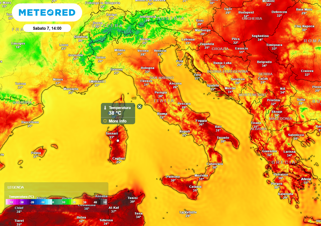 Caldo fuori stagione al Sud, con punte di 36/38°C Caldo fuori stagione al Sud, con punte di 36/38°C