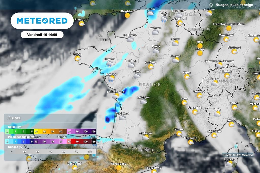 De nouvelles pluies attendues demain dans le nord-ouest de la France. De nouvelles pluies attendues demain dans le nord-ouest de la France.