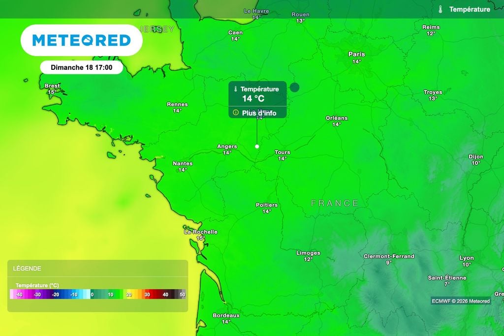 Pas plus de 15 degrés dimanche sur la région. Pas plus de 15 degrés dimanche sur la région.