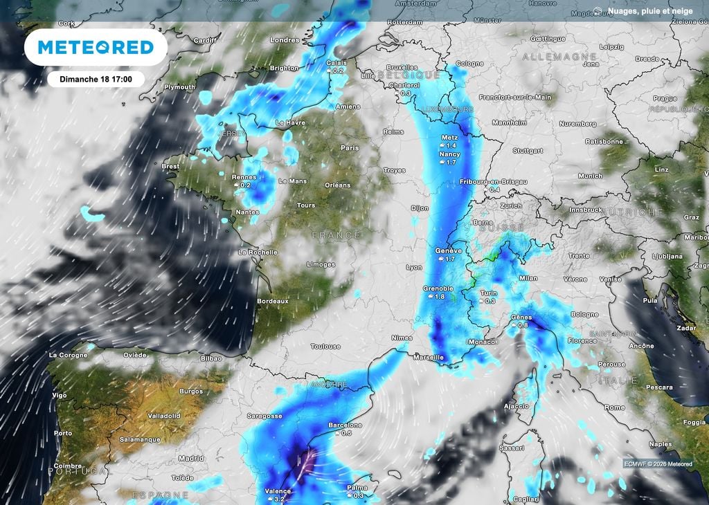 Des pluies pour la matinée de dimanche. Des pluies pour la matinée de dimanche.