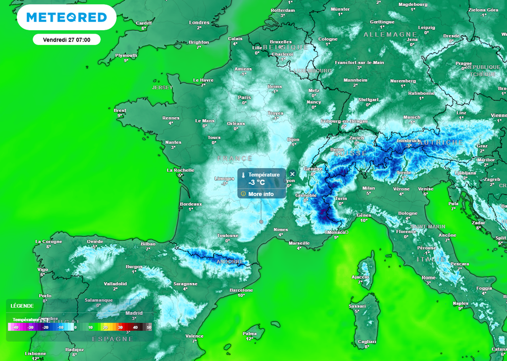 En fin de semaine, les gelées matinales seront fréquentes du sud-ouest jusqu'au nord-est. En fin de semaine, les gelées matinales seront fréquentes du sud-ouest jusqu'au nord-est.
