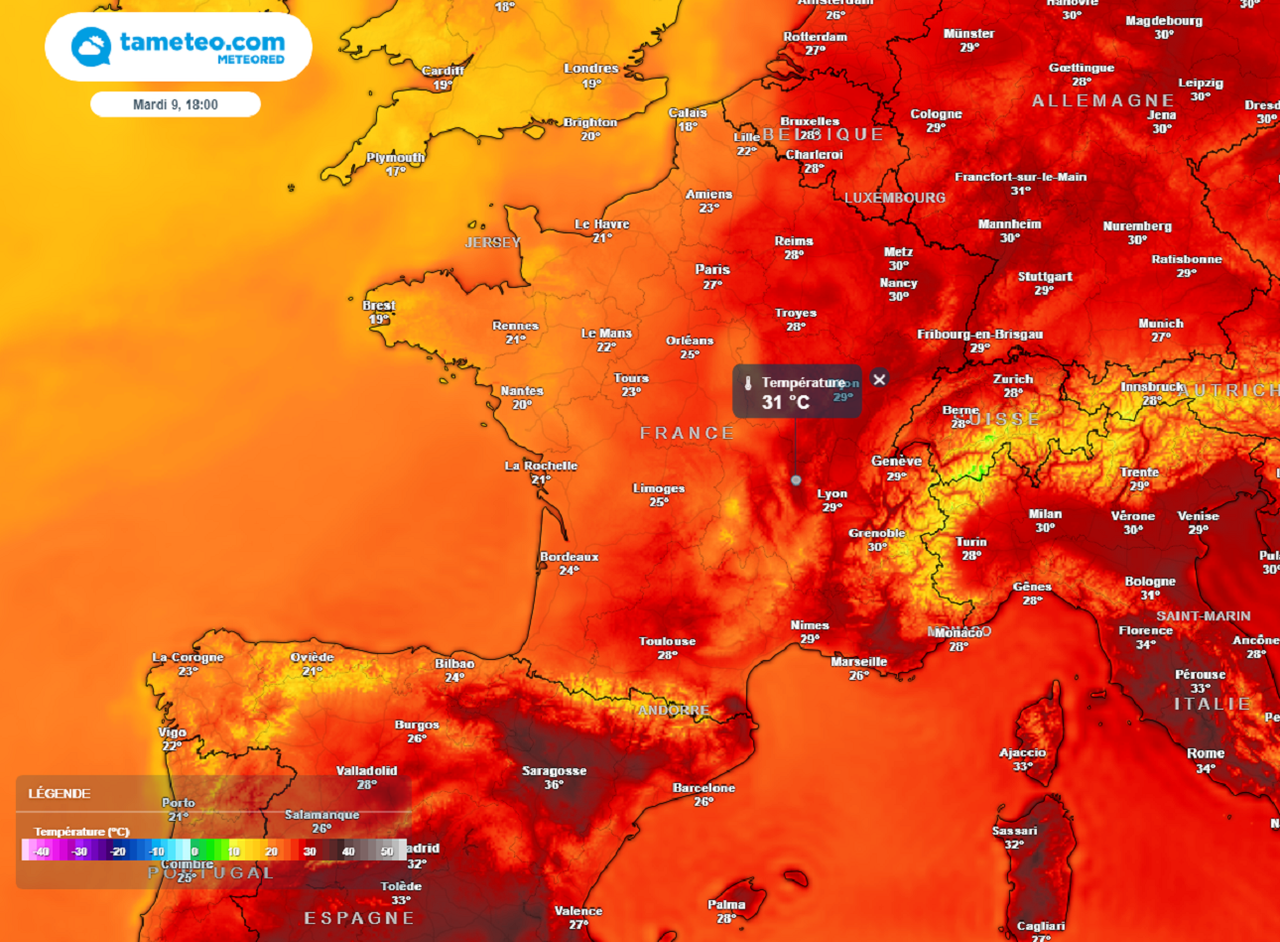 Météo cette semaine des orages fréquents et une chaleur parfois forte