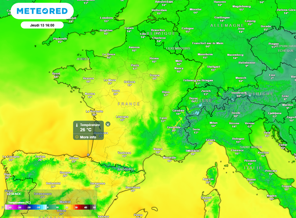 Jeudi après-midi, il fera localement plus de 25°C dans le sud-ouest !