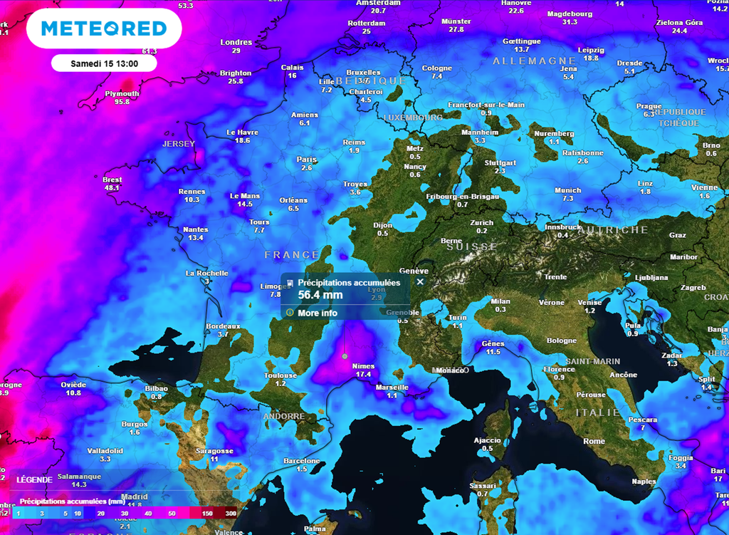 Hormis dans le nord-ouest et près des Cévennes, les pluies s'annoncent rares cette semaine.