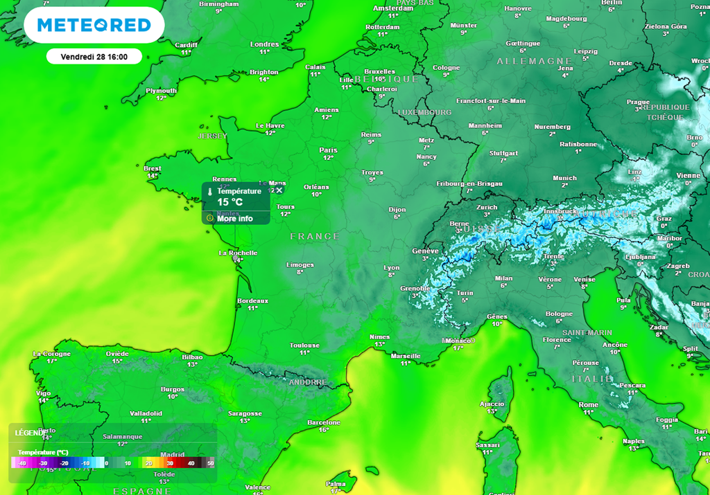 En fin de semaine, la douceur sera parfois marquée dans l'ouest et le sud. En fin de semaine, la douceur sera parfois marquée dans l'ouest et le sud.