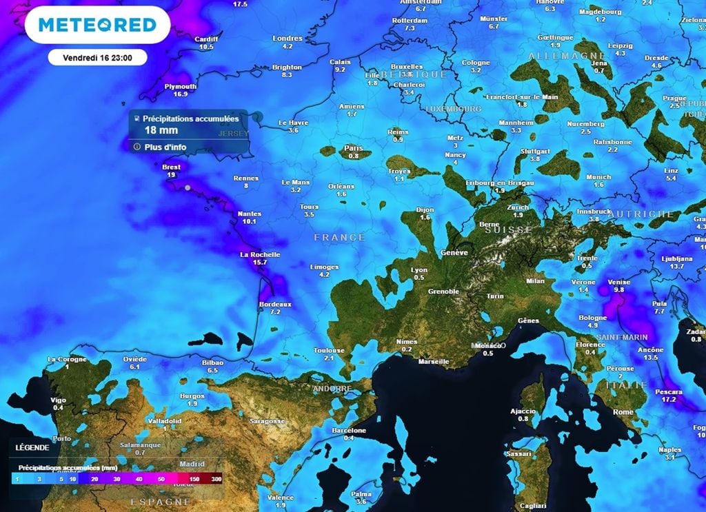 Les pluies concerneront essentiellement le nord-ouest du pays cette semaine. Les pluies concerneront essentiellement le nord-ouest du pays cette semaine.