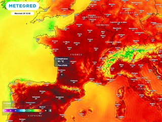 Météo cette semaine : la 4ème canicule de l'été s'installe, plus de 40°C attendus dans plusieurs régions