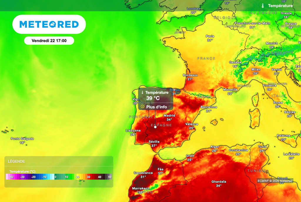 Chaleur suffocante au Portugal et en Espagne : les températures vont aussi fortement augmenter en France cette semaine ! Chaleur suffocante au Portugal et en Espagne : les températures vont aussi fortement augmenter en France cette semaine !