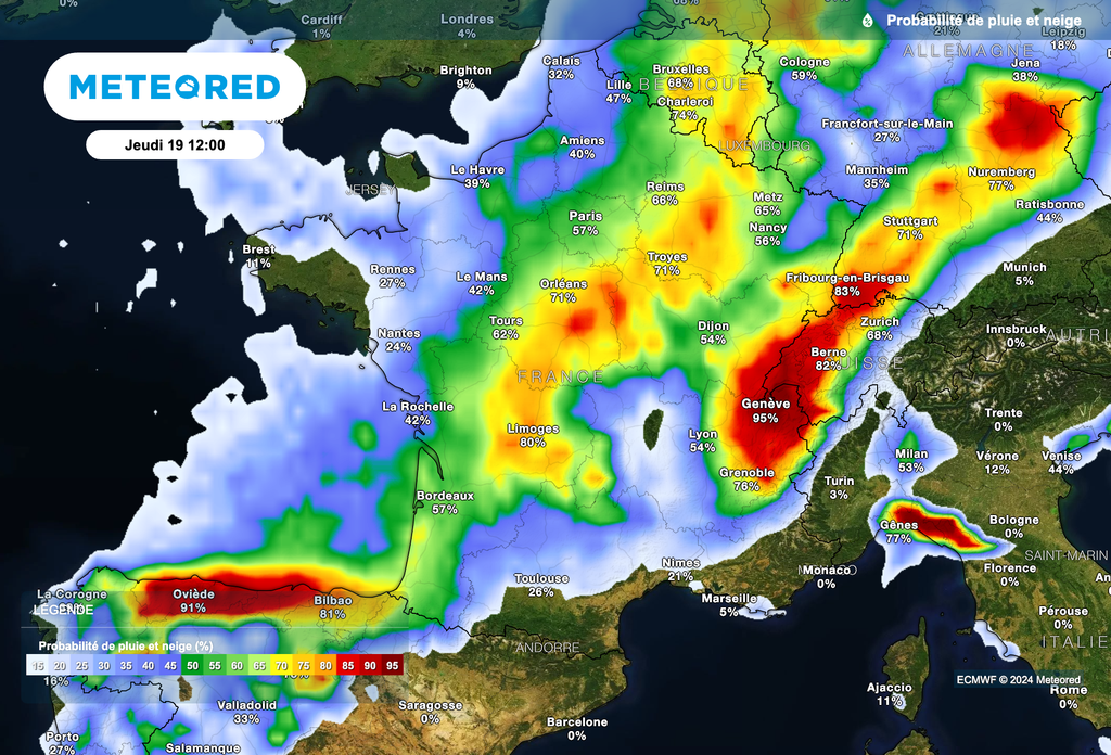 Météo très maussade ce jeudi sur la France.