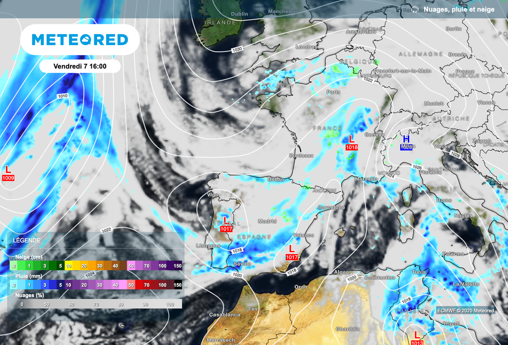 Goutte froide sur la France ce vendredi.
