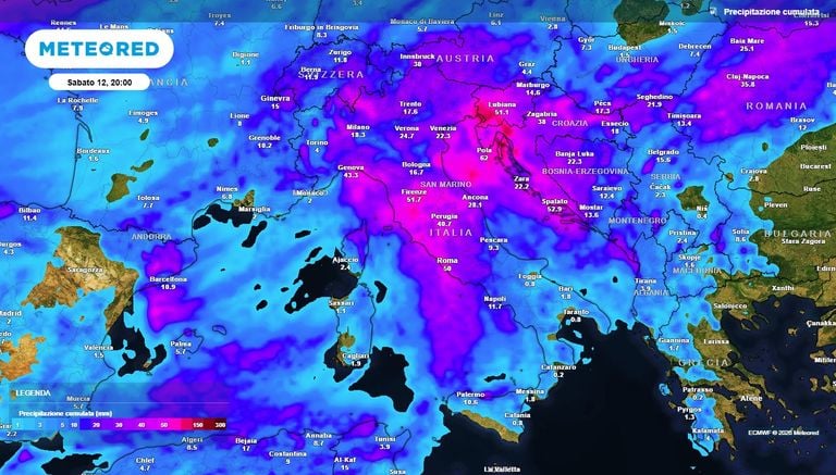 Meteo: da mercoled&igrave; 9 fine dell'estate sull'Italia: intensa perturbazione in arrivo, stop al caldo e forte maltempo