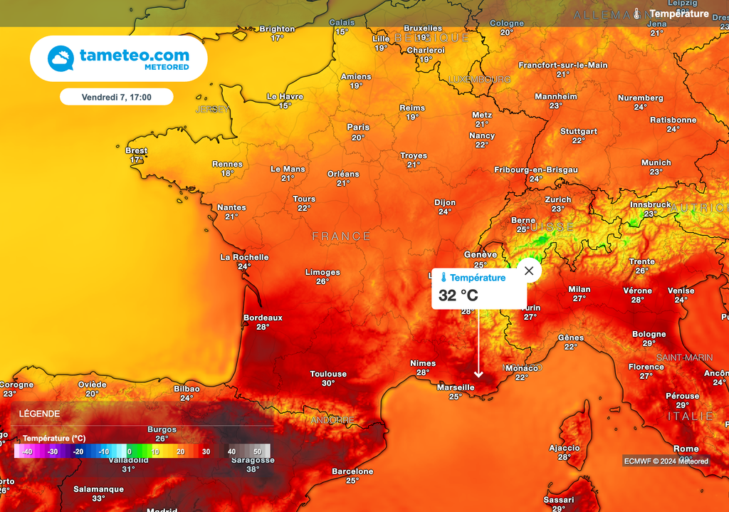 Un cran plus chaud vendredi sur le nord du pays. Un cran plus chaud vendredi sur le nord du pays.