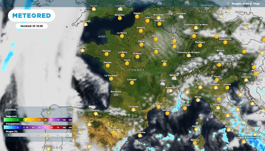 Le soleil s'impose sur la plupart des régions ce vendredi après-midi. Le soleil s'impose sur la plupart des régions ce vendredi après-midi.