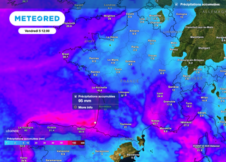 Météo : fortes pluies demain avec près de 50 litres d’eau par mètre carré attendus et vigilance jaune vagues-submersion