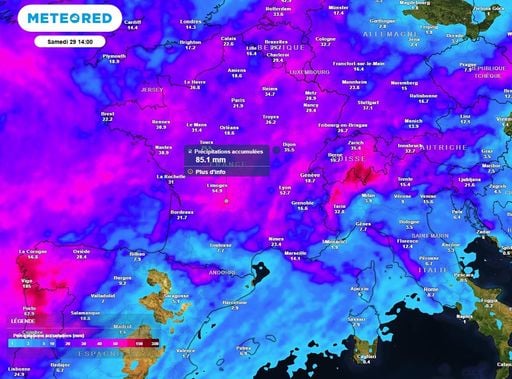 M&eacute;t&eacute;o de la semaine : attention aux orages fr&eacute;quents et violents dans une ambiance souvent lourde