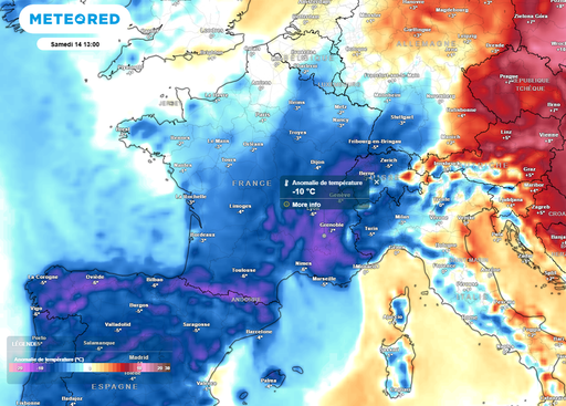M&eacute;t&eacute;o de la semaine : d&eacute;gradation et douceur au menu avant le retour de conditions hivernales en France
