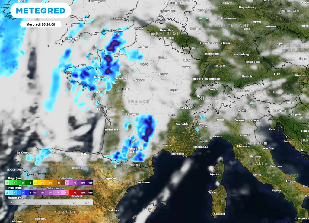Mercredi, le risque d'orages augmentera au fil des heures, en particulier dans l'ouest du pays.