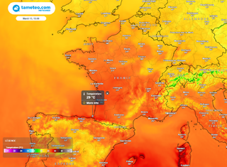 Météo de la semaine en France : de la chaleur avec jusqu'à 29°C attendus avant des orages parfois violents