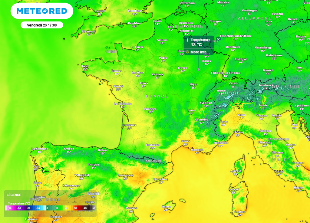 Le mercure peinera à remonter en cours de journée, ne dépassant pas les 15°C dans l'est. Le mercure peinera à remonter en cours de journée, ne dépassant pas les 15°C dans l'est.
