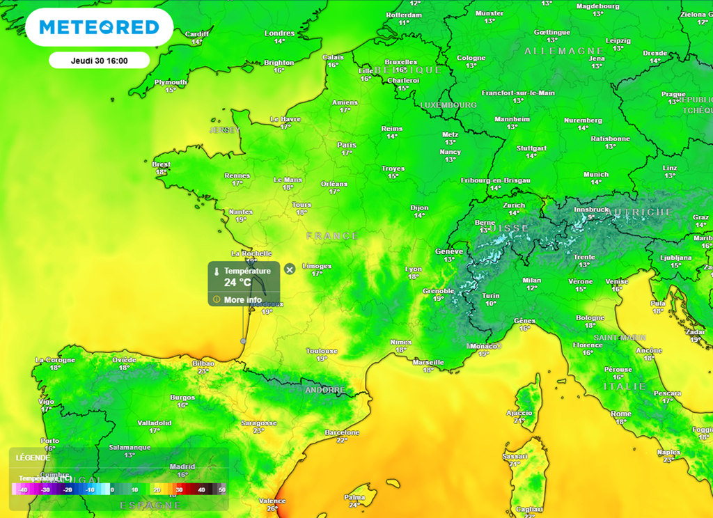 La douceur sera parfois marquée en deuxième partie de semaine, avec localement plus de 20°C l'après-midi.