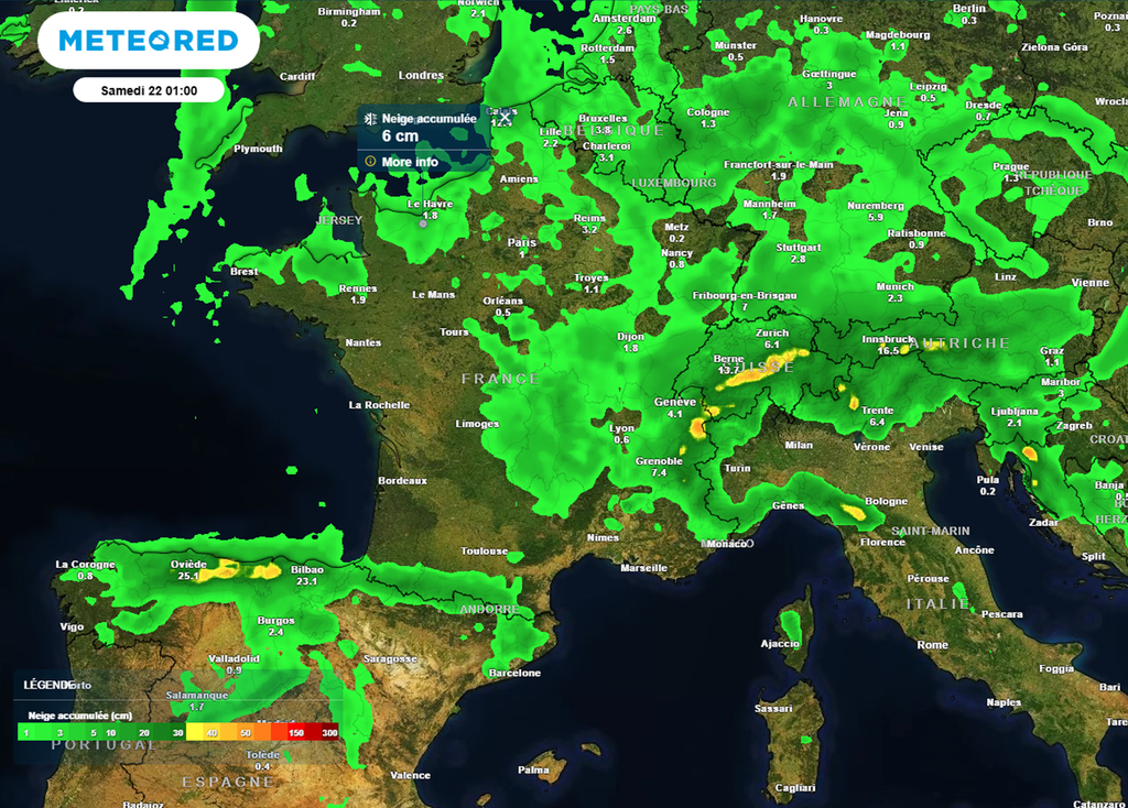 Localement, la neige pourrait bien s'inviter jusqu'en plaine entre mercredi soir et jeudi. Localement, la neige pourrait bien s'inviter jusqu'en plaine entre mercredi soir et jeudi.