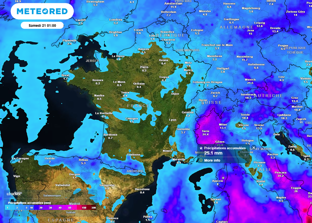 Hormis dans l'extrême sud-est, les précipitations seront rares cette semaine en France.