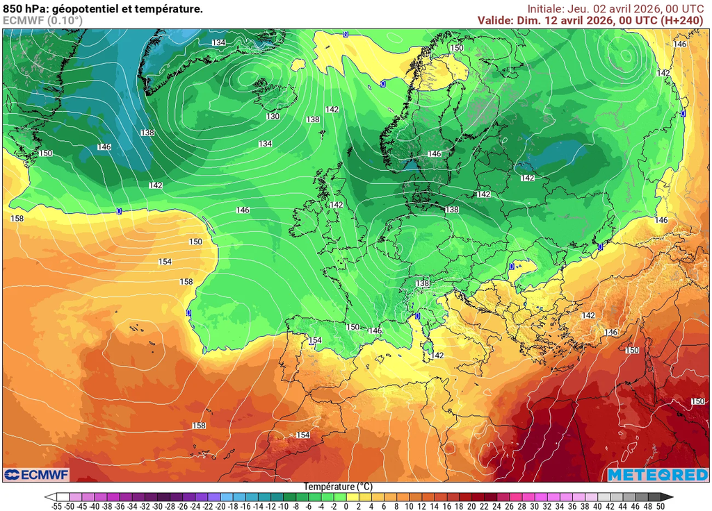 Changement de masse d'air d'ici la seconde partie de semaine prochaine.