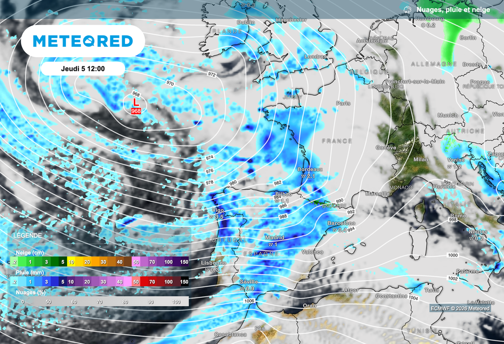 De nouvelles pluies attendues ce jeudi.