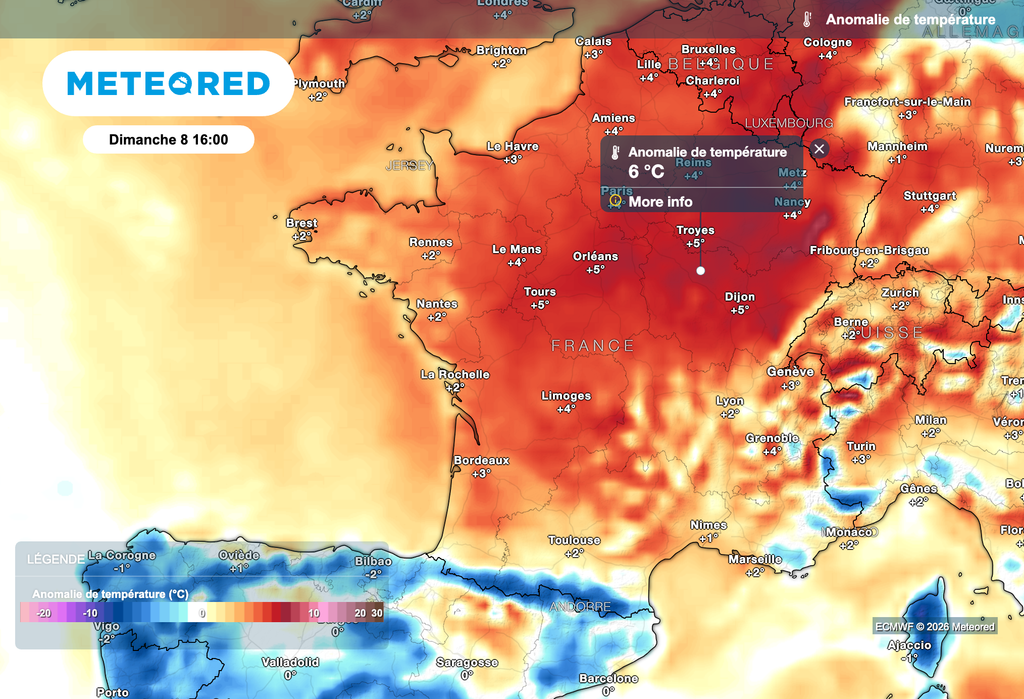 Poursuite d'une très grande douceur ce dimanche sur toute la France.