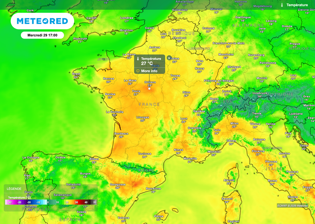 Grande douceur voire chaleur mercredi !
