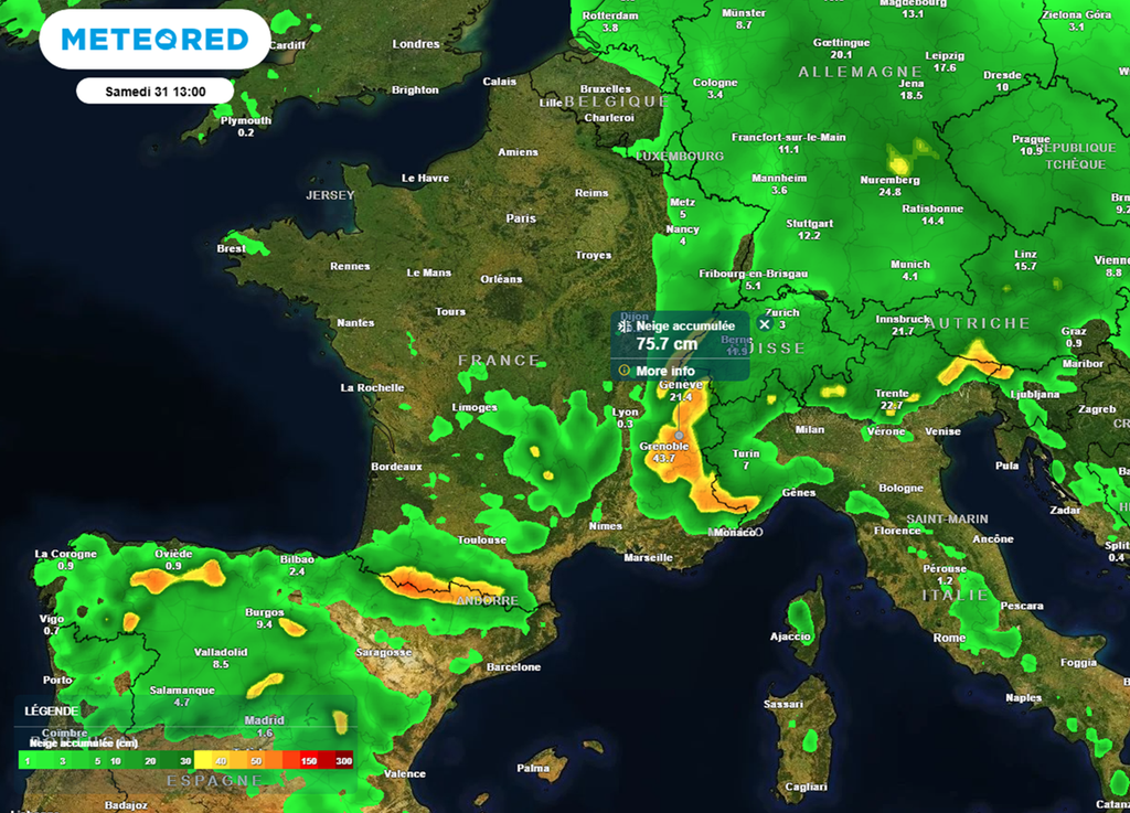 Tous les reliefs recevront d'importants cumuls de neige cette semaine. Tous les reliefs recevront d'importants cumuls de neige cette semaine.