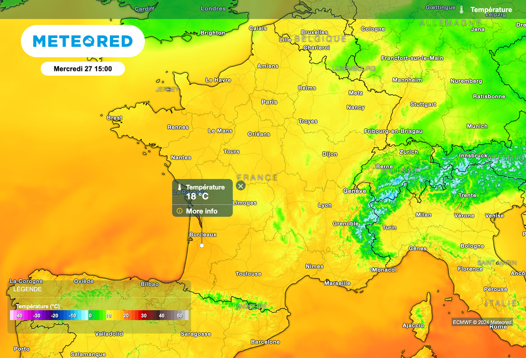 Belle douceur dans le sud du pays ce mercredi.