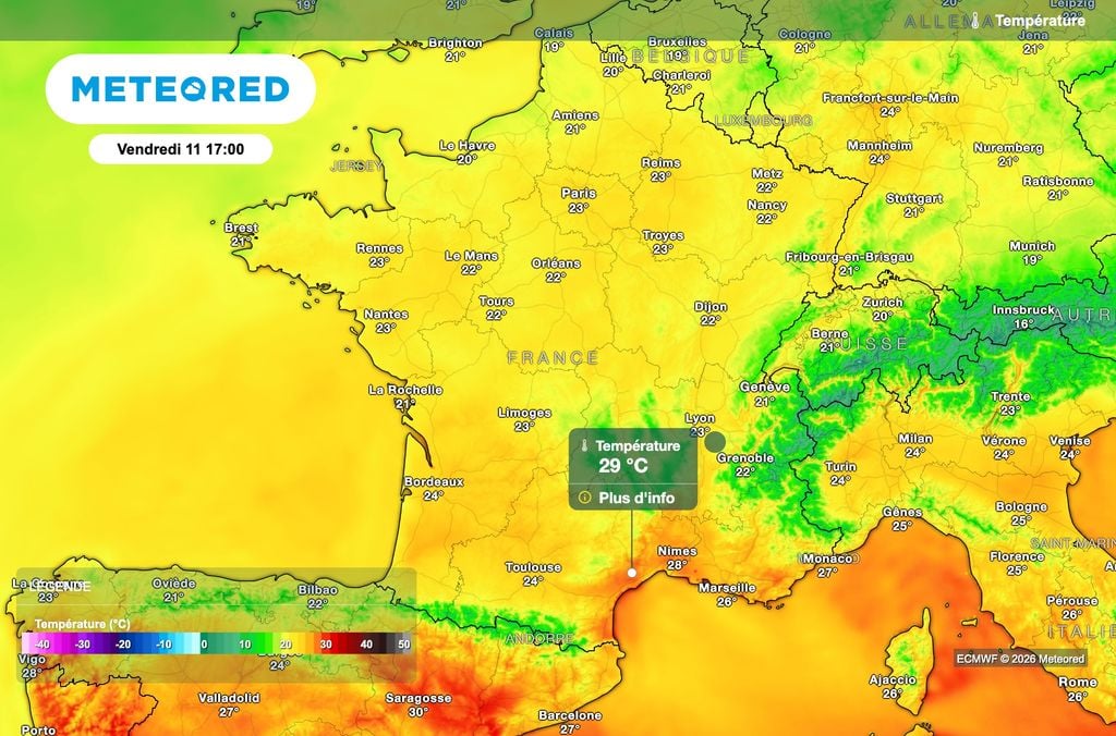 Les températures repartent à la hausse demain après-midi.