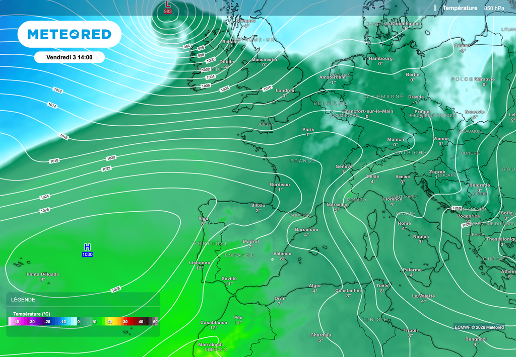 Encore une masse d'air frais en altitude pour une bonne partie de la semaine. Encore une masse d'air frais en altitude pour une bonne partie de la semaine.