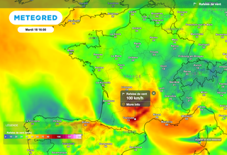 Météo : de très fortes rafales de vent attendues au cours des prochaines heures ! Quels départements concernés ?
